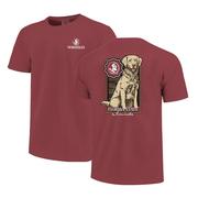 Florida State Golden Retriever Football Comfort Colors Tee